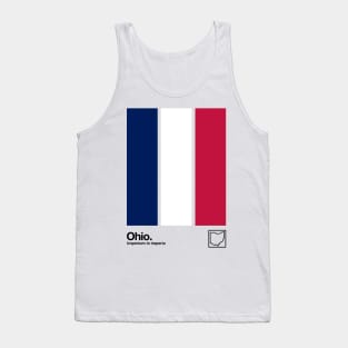 Ohio Flag // Original Aesthetic Colors Artwork Design Tank Top